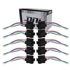 Kit 10 Chicote com Soquete para Relé Auxiliar 4 Terminais Bivolt 12/24V DNI 7502