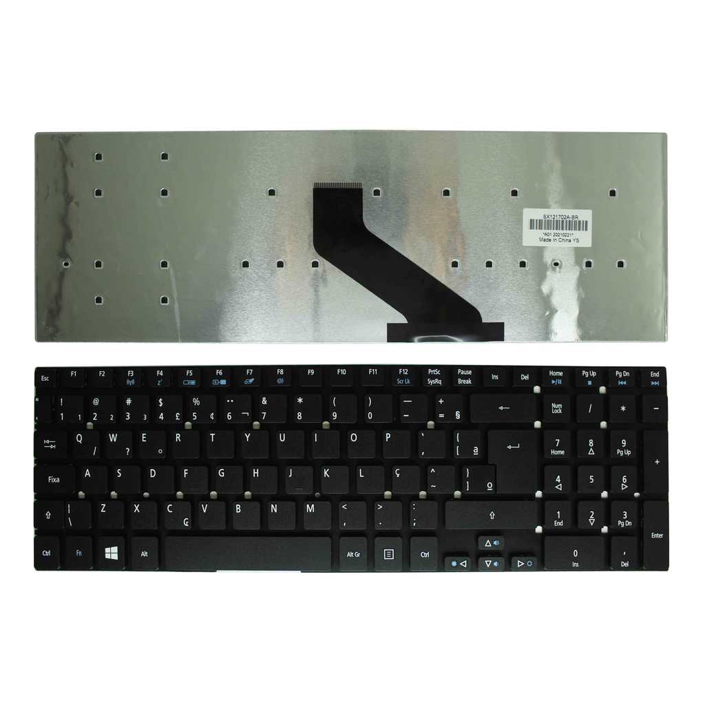 TECLADO ACER E1-572/E1-510/V3-571/E1-530/ES1-512/ES1-571/ES1-711/E5-571/V3-772G/E5-511/E1-532/TS44/E1-522/ES1-531 INT.