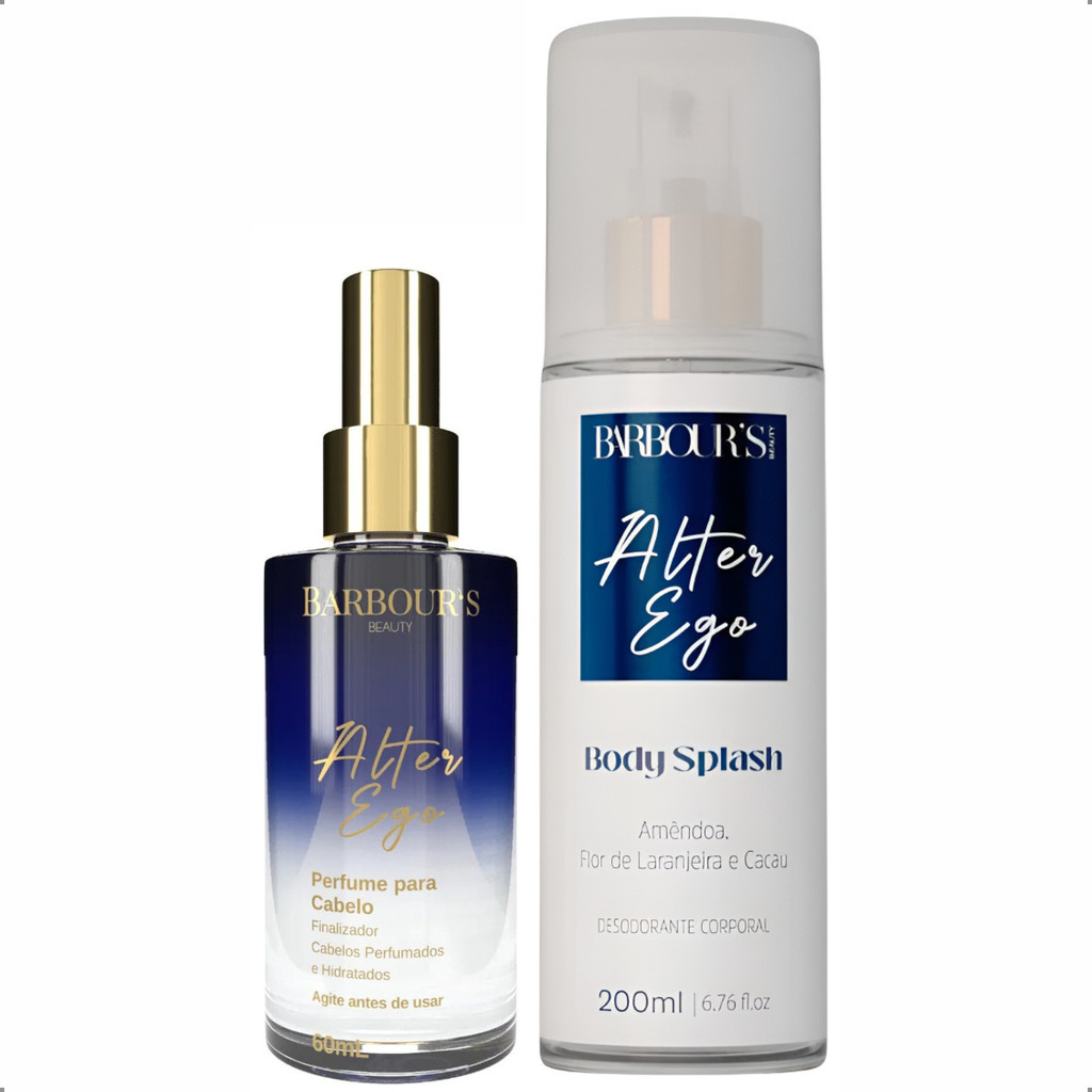 KIT Alter Ego Barbour’s Beauty Perfume Capilar Condicionante Finalizador + Body Splash Deo Colônia