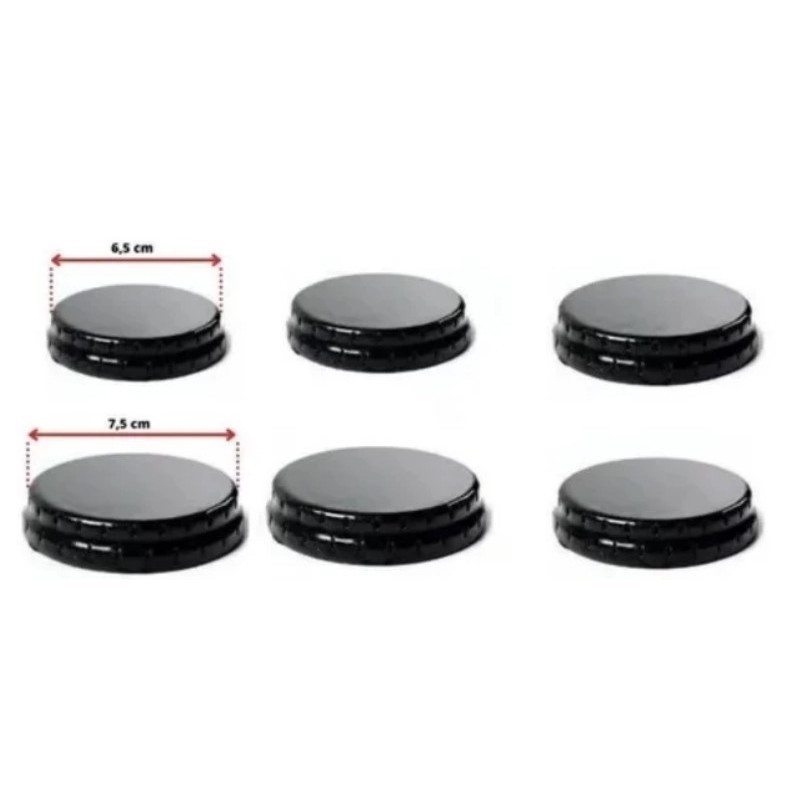 6 espalhadores Tampas para Boca de Fogão Esmaltec Caribe, 4 pequenas /2 Grandes