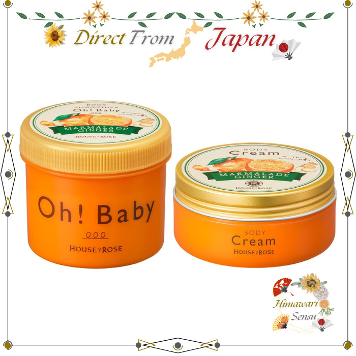 HOUSE OF ROSE Body Smoother & Body Cream MM n Marmalade Ginger 350g 120g【 Direct from Japan 】