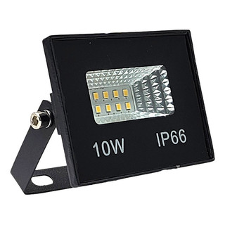 Refletor Holofote Led 10w A Prova D'água Branco Quente 3000k Bivolt