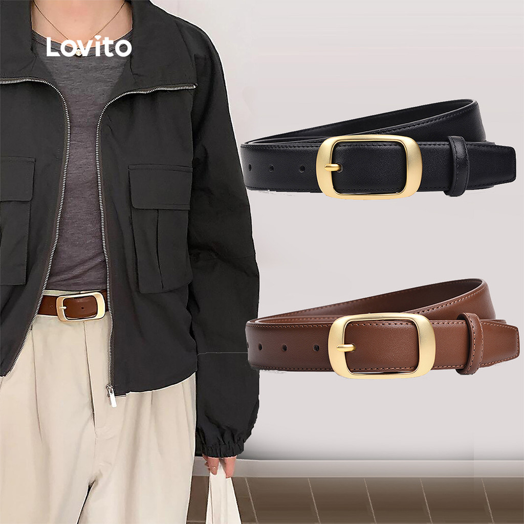 Lovito Clássico e Versátil cinto LCS28A302 em Oferta na Shopee