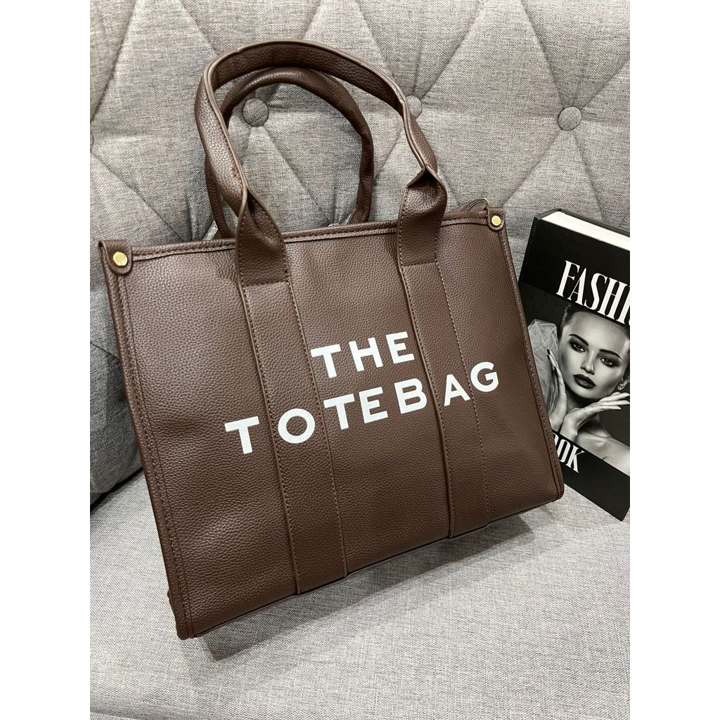 Bolsa Feminina Grande The Tote Bag Couro PU Diversas Cores Com Alça de Ombro e Transversal - ORIGINAL em Oferta na Shopee
