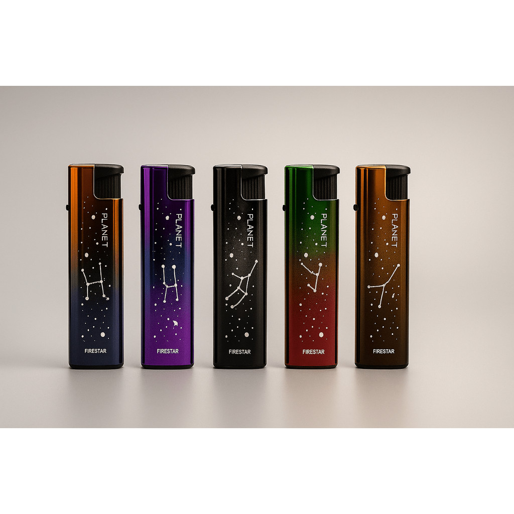 Imagem Isqueiro Recarregável com Estampa de Signos – Cores Vibrantes e Design Único