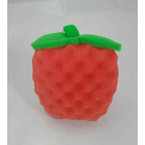 Esponja Corporal Fruta Vermelha Banho Relaxante Cuidado Pele Macia