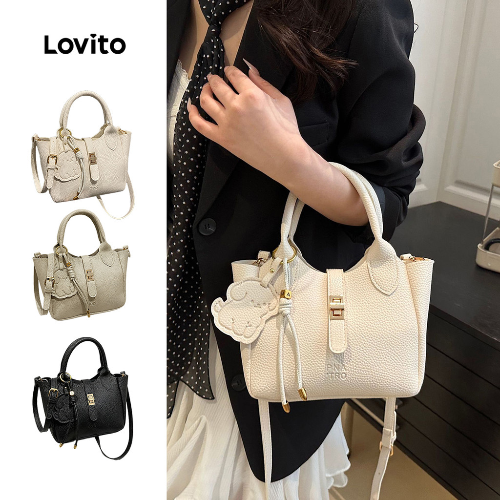 Lovito Bolsa de Ombro Casual Simples Pequena para mulheres LFA101085 em Oferta na Shopee