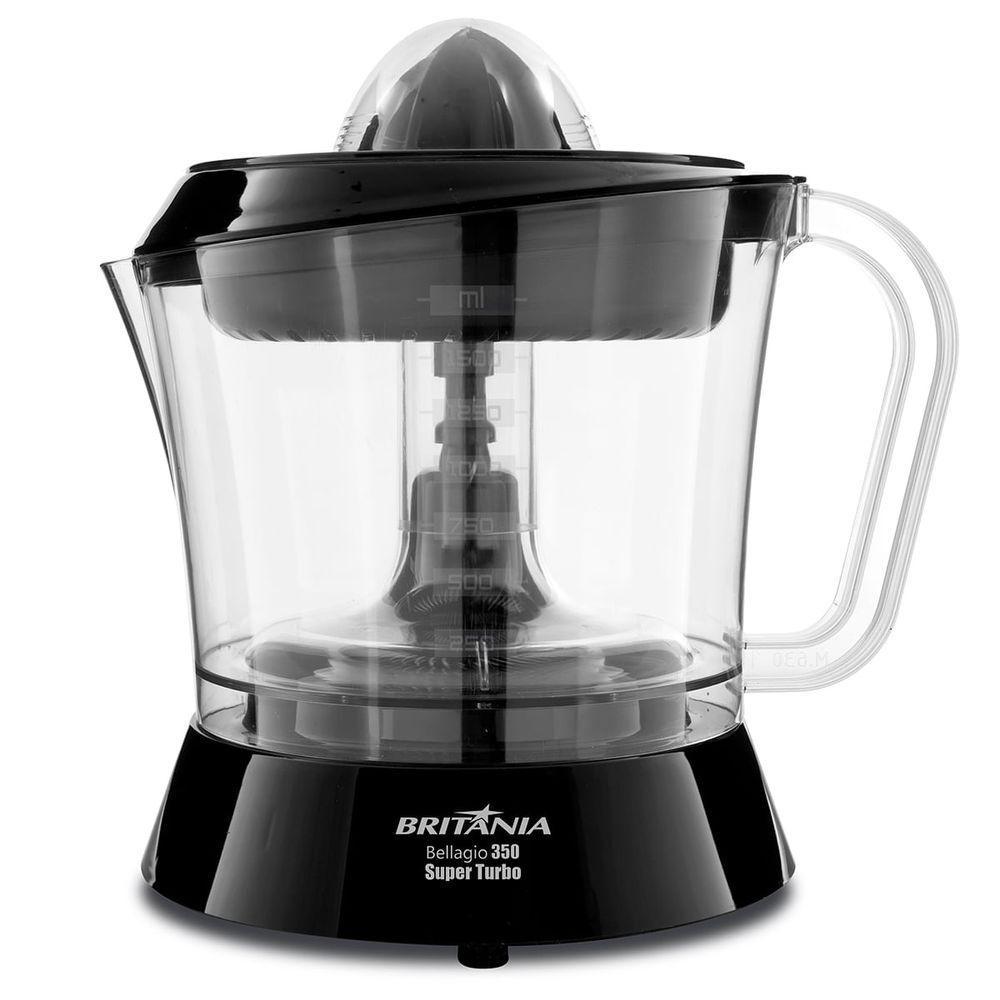 Espremedor De Frutas Britânia Bellagio 350 Turbo Preto 110V