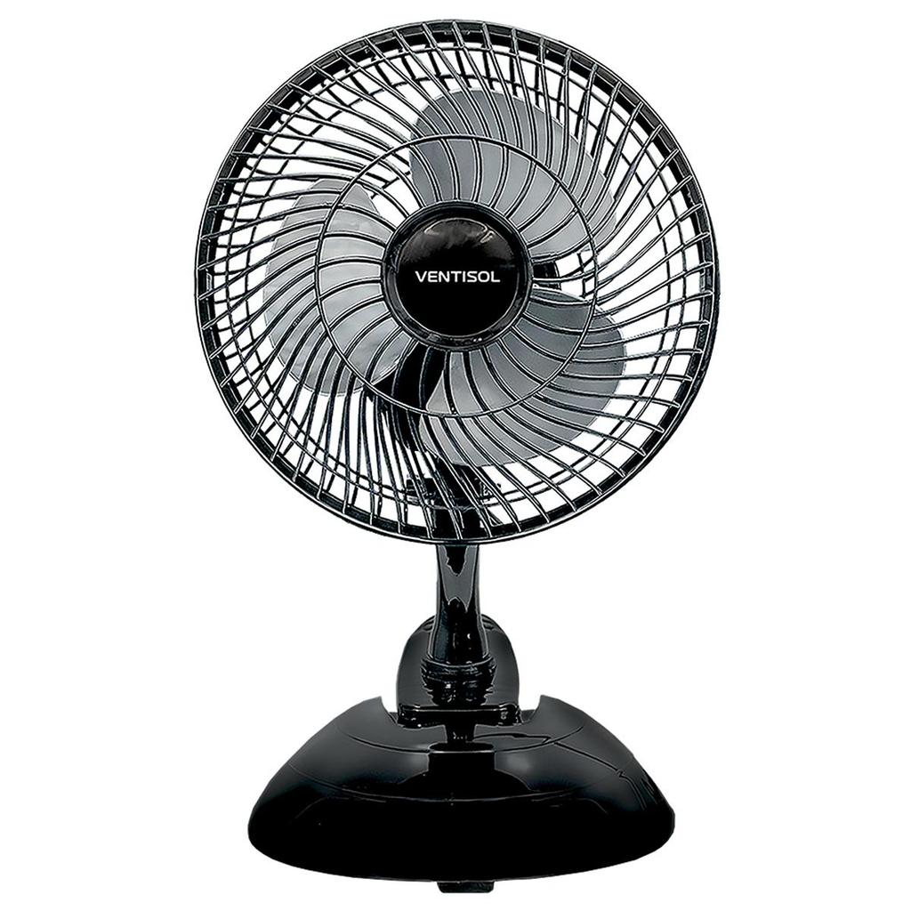 Ventilador de Mesa Ventisol Mini 20cm 18W 127V Black - 19133 em Oferta na Shopee