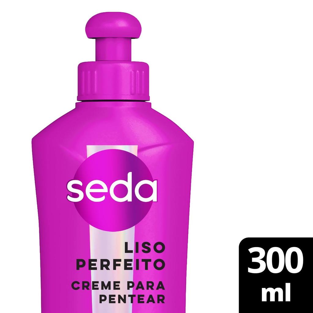 Creme para Pentear Seda Liso Perfeito 300ml em Oferta na Shopee