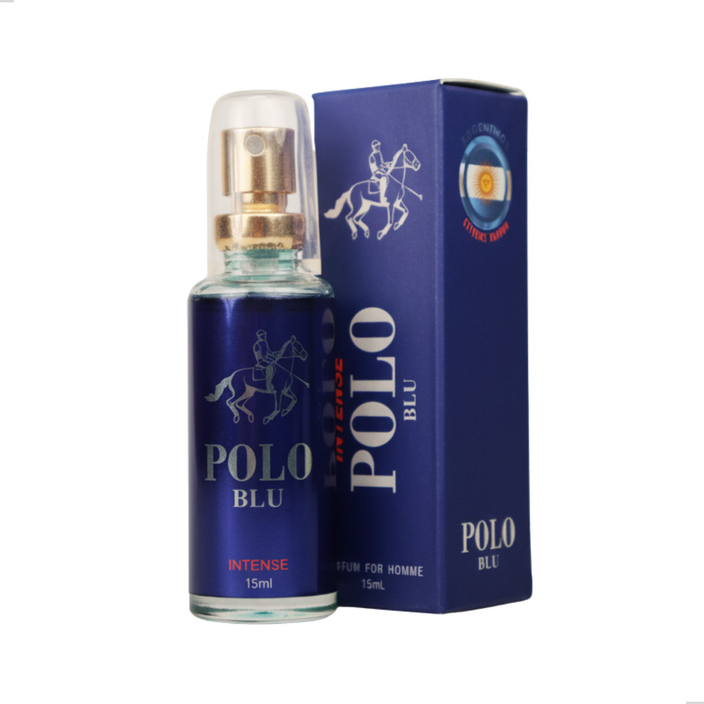 Perfume Colônia Fragrância Masculino Polo Blu 15ml para Bolso Bolsa