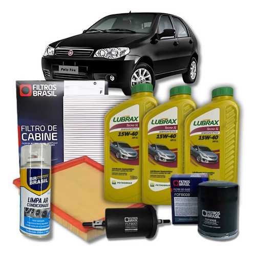 Revisao De Óleo Fiat Palio Fire 15w40 Lubrax