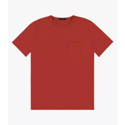 Camiseta Masculina em Meia Malha Diametro Vermelho
