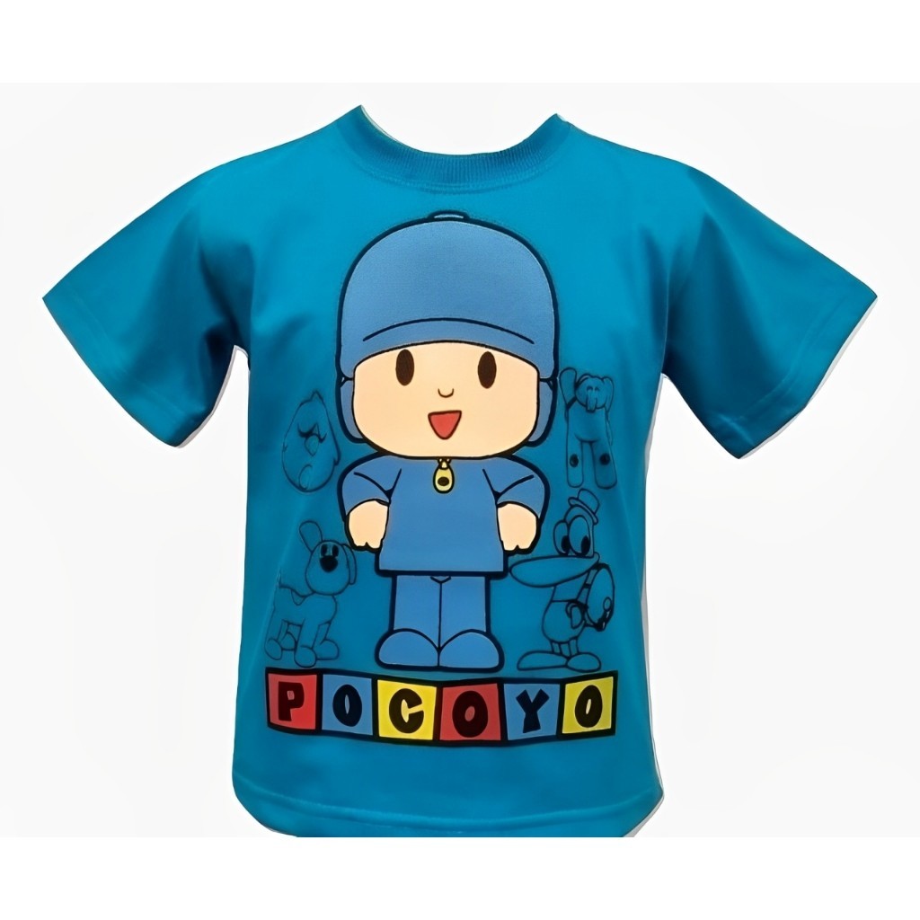 Blusa Camiseta CAMISETA CAMISA INFANTIL JUVENIL POCOYO Desenho ALGODAO PROMOCAO 100% Algodão - Envio Rapido Premium