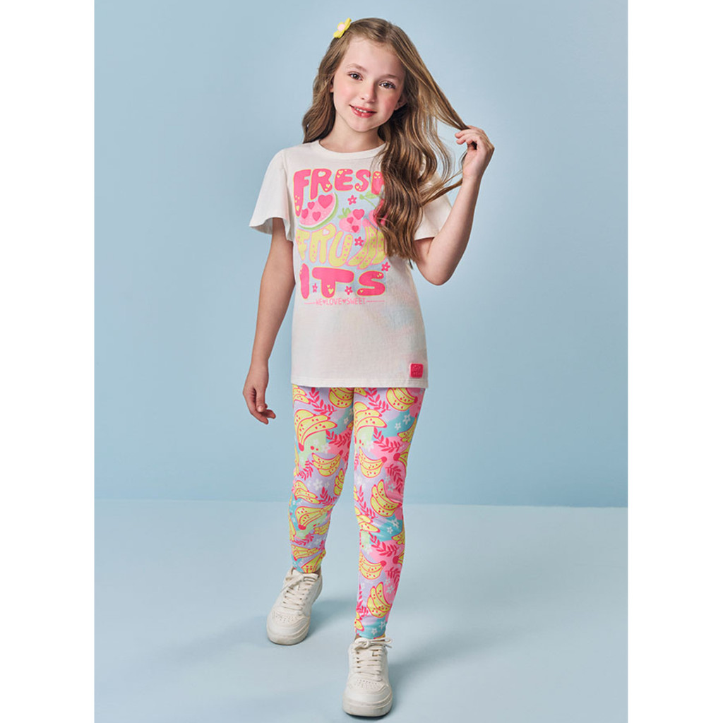 Conjunto Infantil Menina Cinti Blusa Fresh E Legging