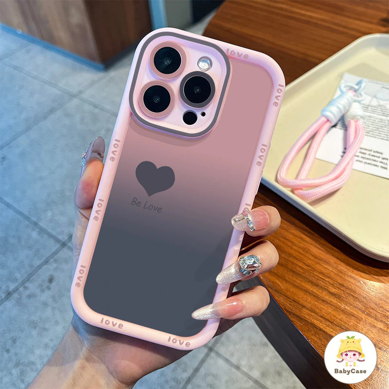 Capinha Capa de Silicone Padrão de amor Anti queda para IPhone XR 11 12 13 14 15 16 17 Pro MAX 14 15 16 Plus em Oferta na Shopee