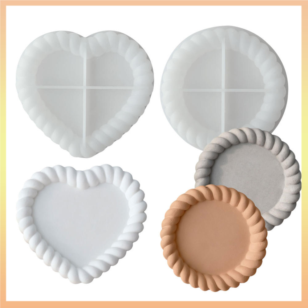 Molde De Borda Ondulada Flexível , Silicone Torcido De Alta Qualidade , Não Tóxico Para Fazer Presentes De Cozinha , Art
