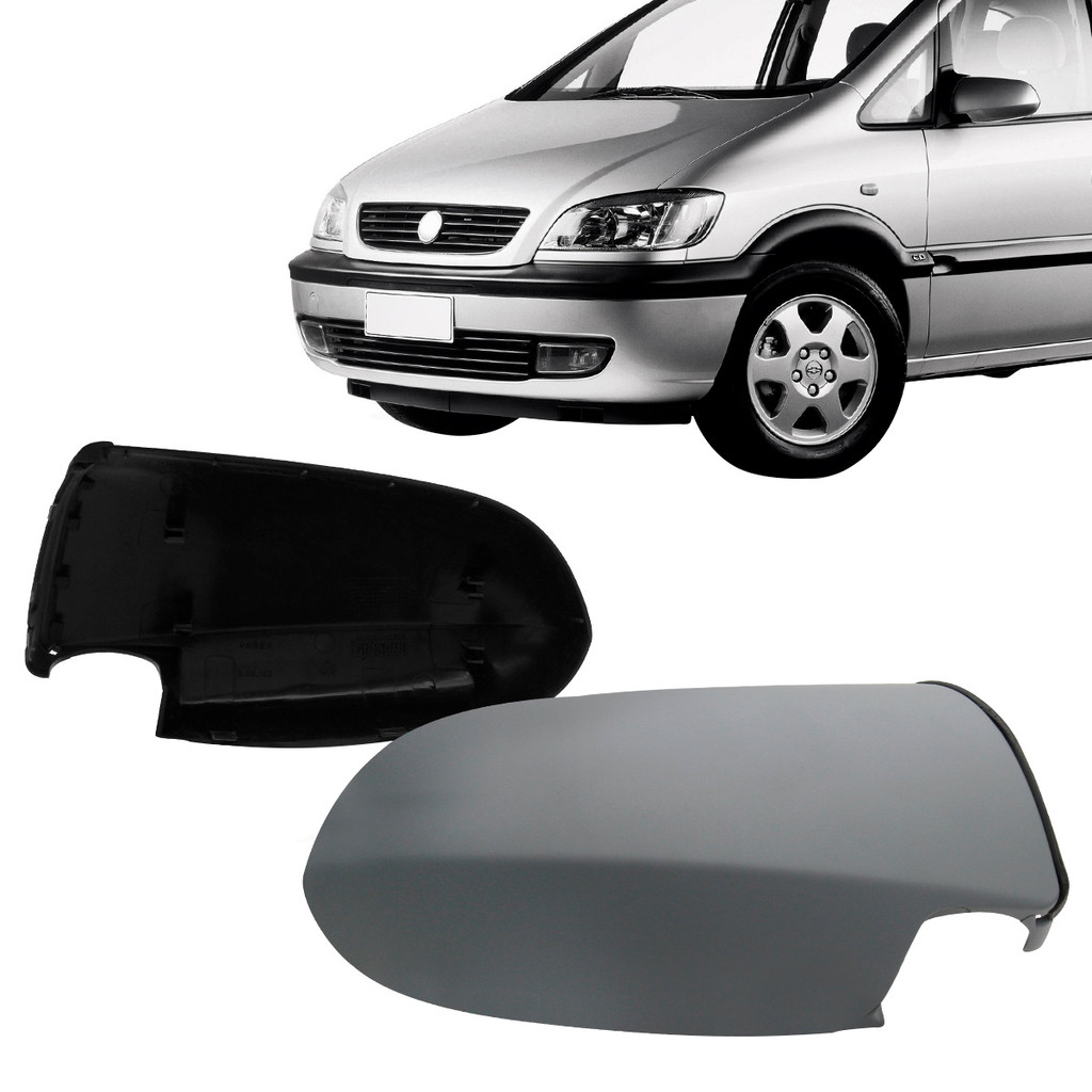 Par Capa Retrovisor Zafira 00 01 02 03 04 05 2006 2007 2008 2009 2010 2011 2012 Preto Liso