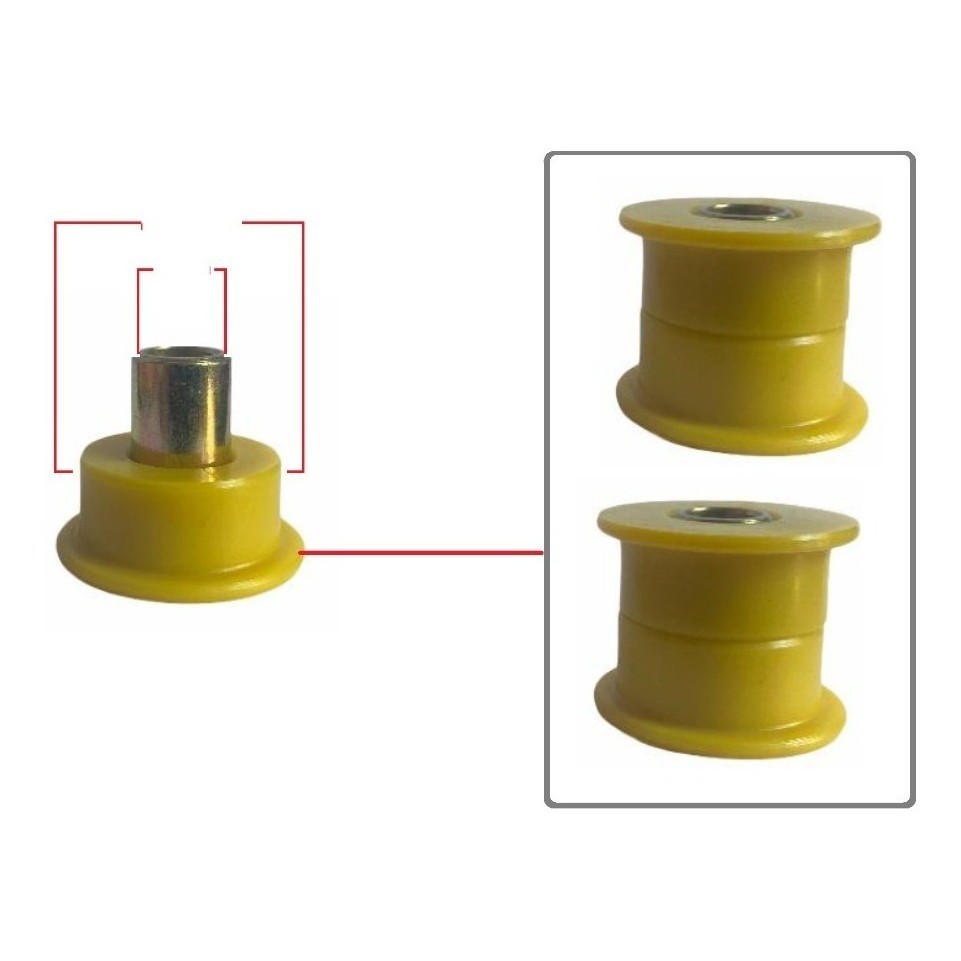 Par Bucha Amortecedor Dianteiro Toyota Hilux Sw4 42mm Em Pu