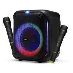 Caixa de Som Bluetooth TWS GET, 250W RMS, Cube 2, Com 2 Microfones