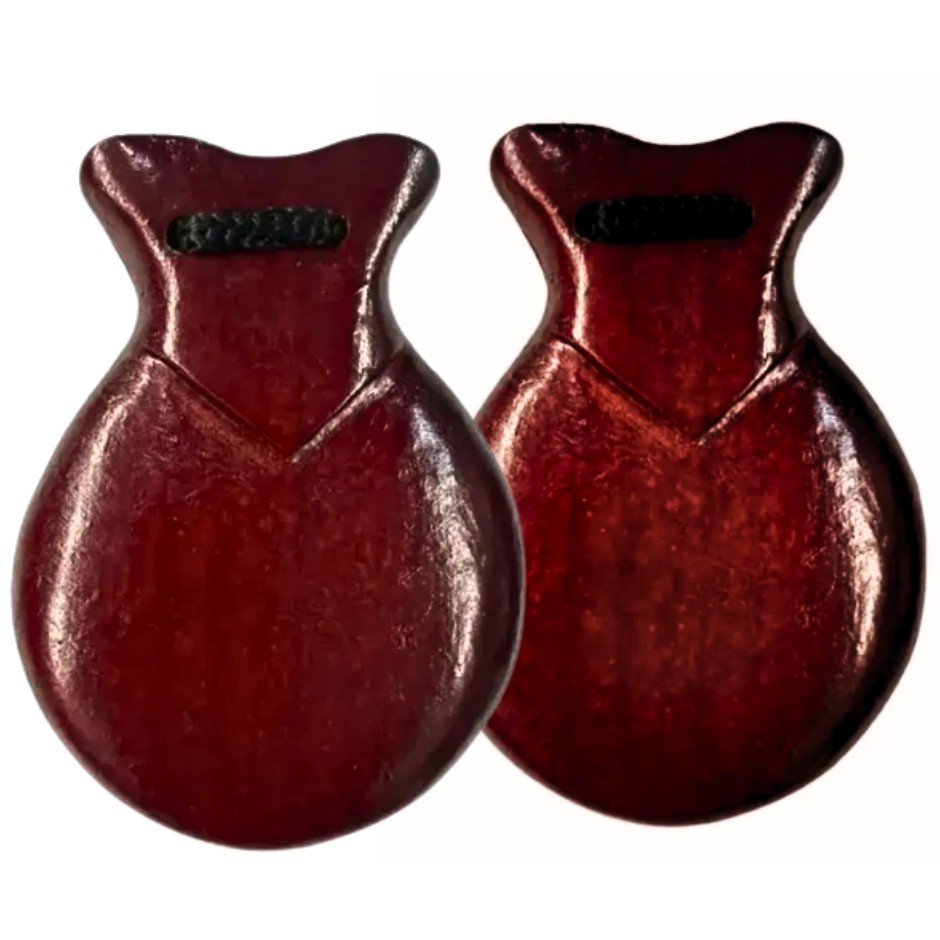 Par Castanhola Espanhola Madeira Especial Profission - Grande em Oferta na Shopee