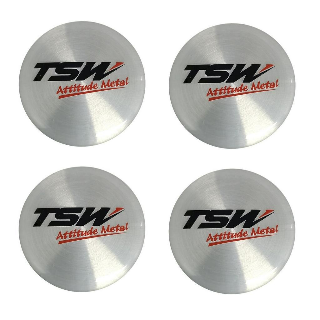 Kit 4 Emblema Logo Selo Adesivo TSW 55mm
