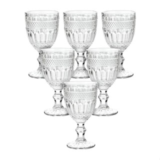 Jogo 6 taças COPA BRAND transparente vidro 340ml em Oferta na Shopee