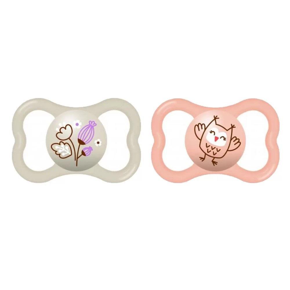 Chupeta Mam Rosa 16 Meses Embagalem Dupla - Mam Baby em Oferta na Shopee