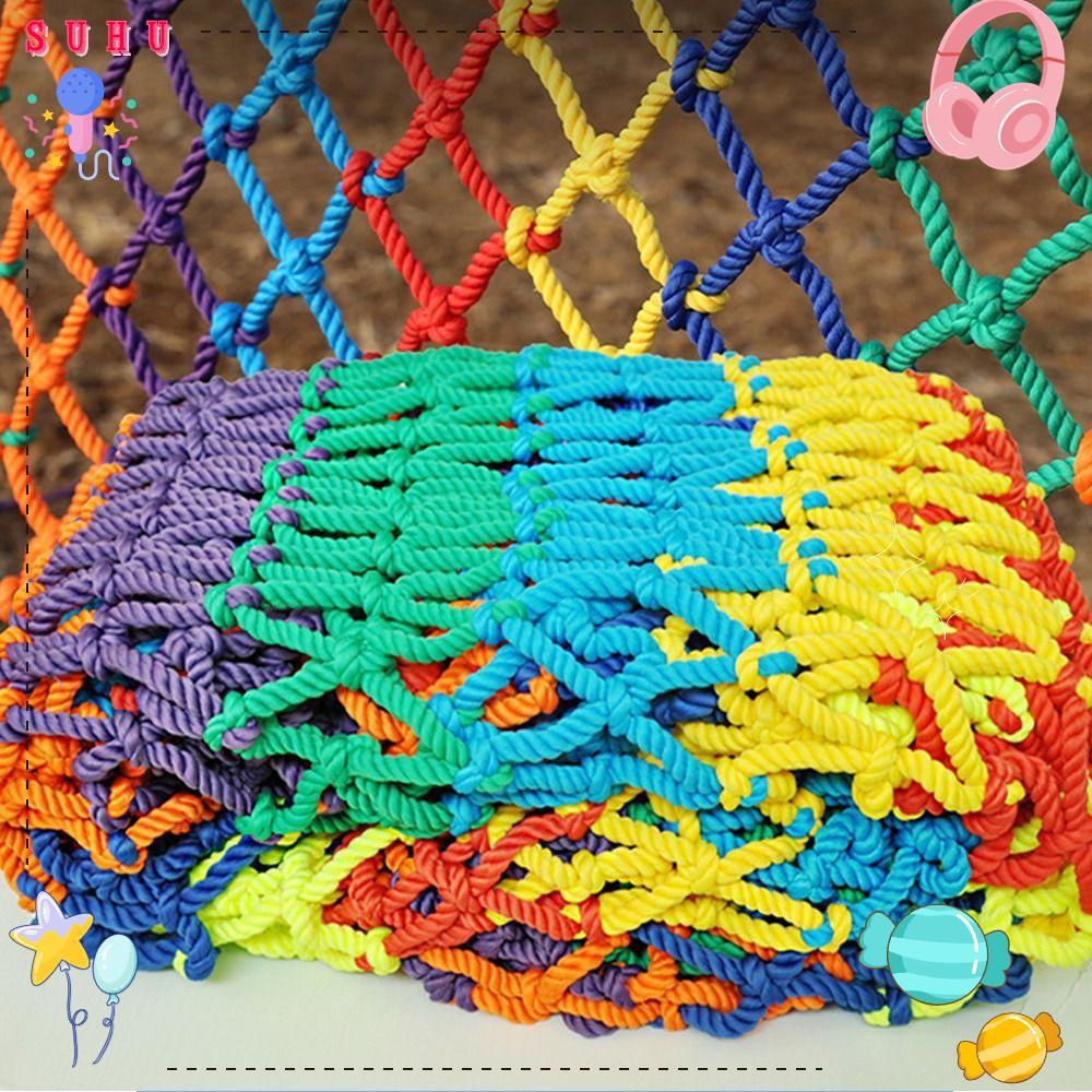 Proteção Da Cerca De SUHU , Corda Escada Varanda , Rede Do Playground 5cm Buraco Pátio Anti Queda Crianças