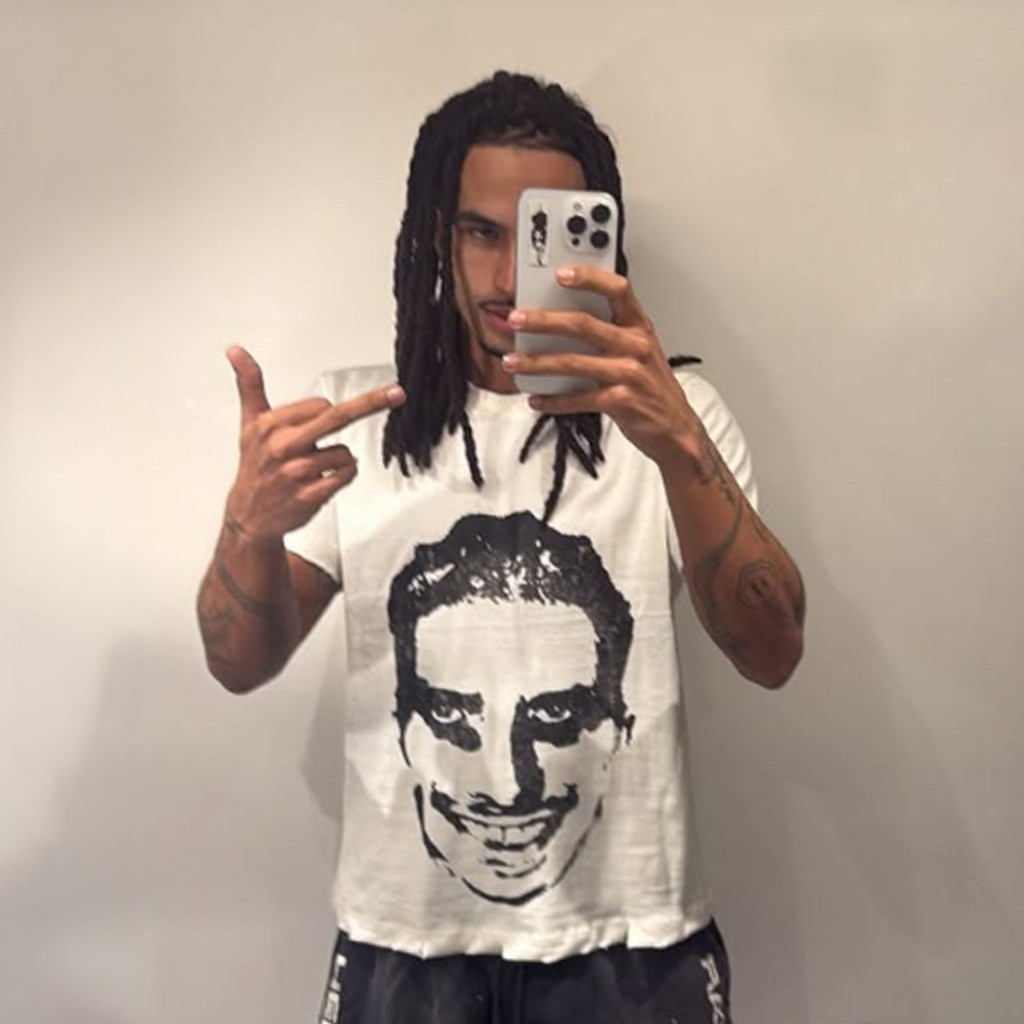 [Camiseta Premium em Algodão Puro]GXG Camiseta Streetwear Matuê This Man Estampada 100% Algodão em Oferta na Shopee