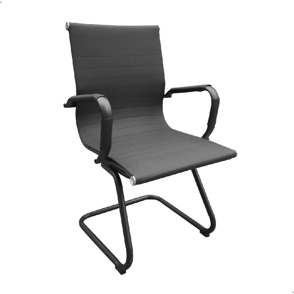 Cadeira Diretor Fixa Ergonômica com Estrutura em Aço e Assento Esteirinha - Ideal para Escritório