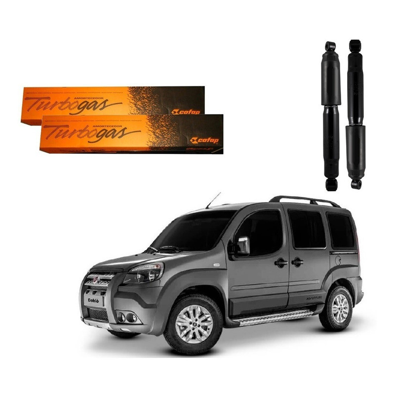 Par Amortecedor Traseiro Doblo Adventure 1.8 2011 A 2020 em Oferta na Shopee