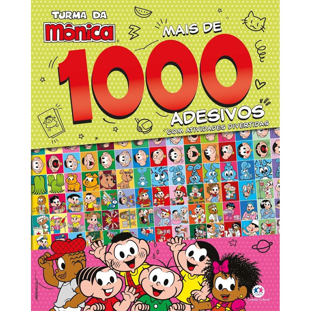 Turma da Mônica | Mais de 1000 Adesivos | Brochura