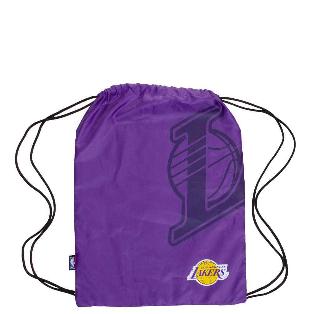 Mochila Saquinho NBA Legend Lakers - Roxo em Oferta na Shopee
