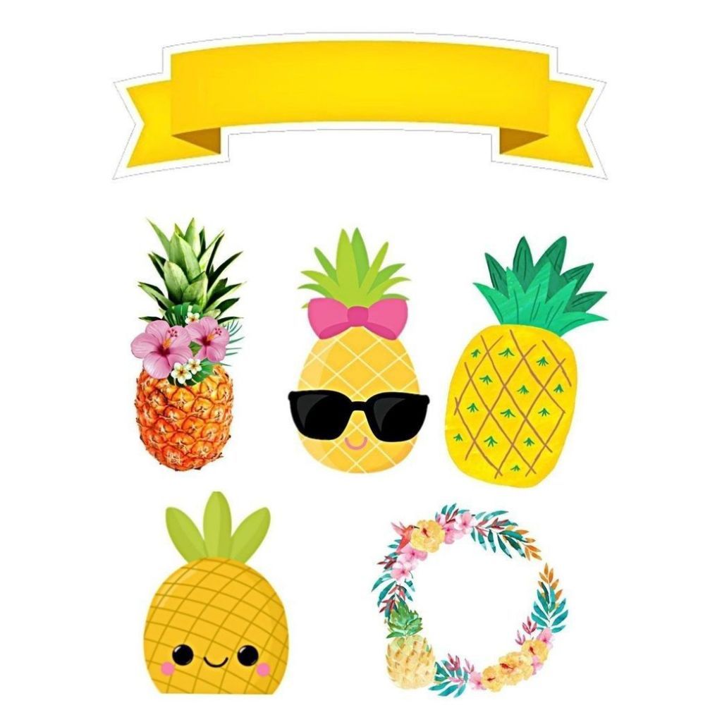 Topo de Bolo Abacaxi - Comprar com Melhor Preço em Padaria