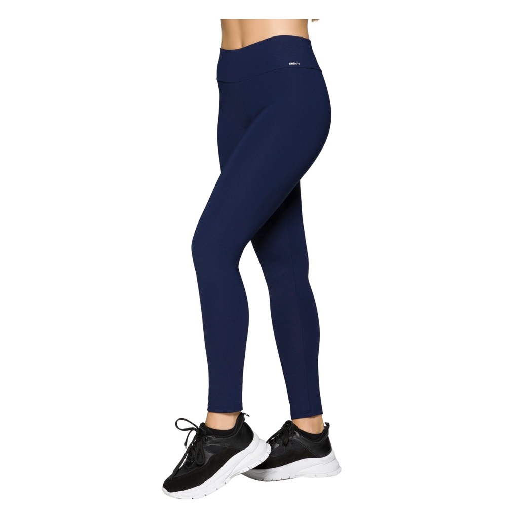 Calça Legging Fitness Sem Costura Cós Alto Levanta Bumbum Selene