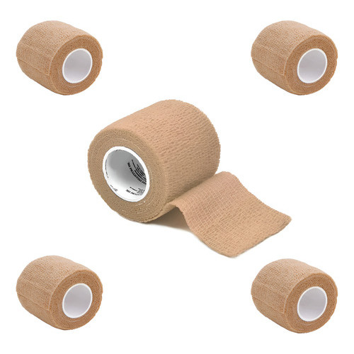 Kit 5 Bandagem Elástica Cães Gatos Flexível Pet Curativo Cão Atadura Fita Cachorro Preto Azul Verde