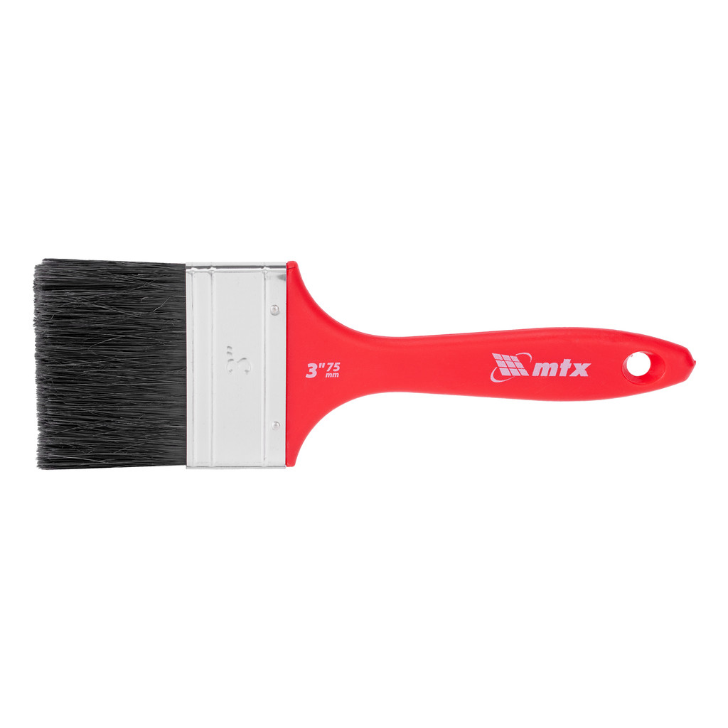 PINCEL 3 PARA TINTAS ESMALTE E OLEO, CERDAS PRETAS, 1PC MTX