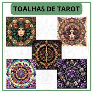 Toalha para Jogo de Tarot 0,70x0,70cm em Oferta na Shopee