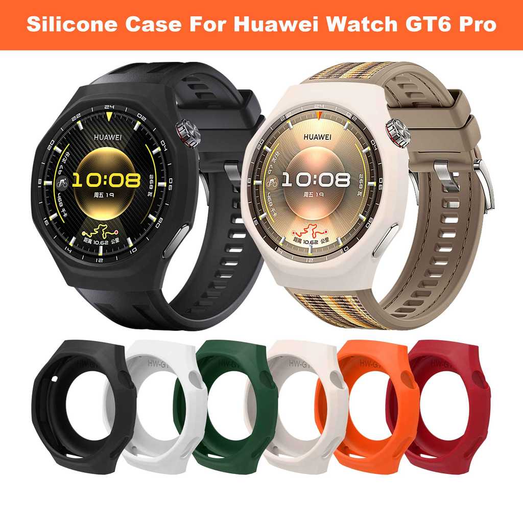 Capa Protetora De Silicone Para Huawei Watch GT 6 pro , De Relógio , Moldura De Substituição , Acessórios Smartwatch GT6