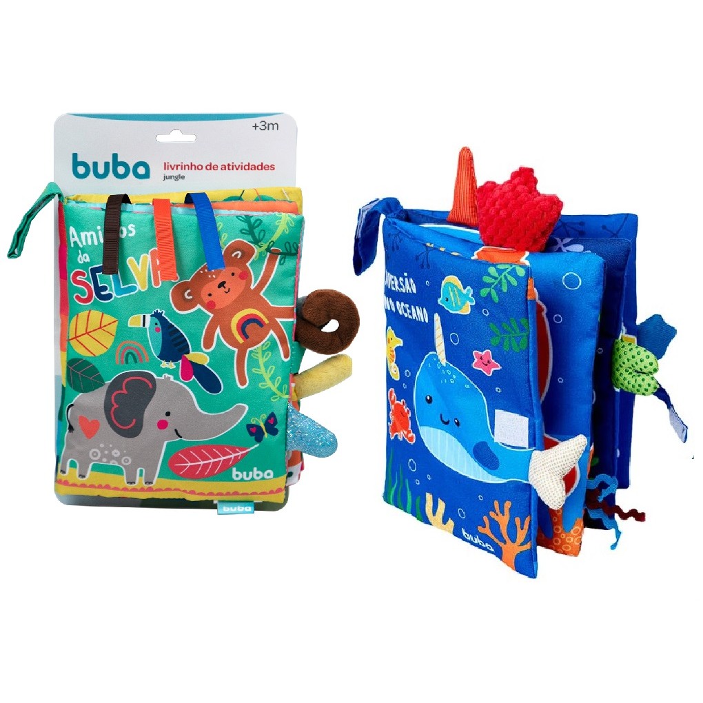 Livrinho de Atividades Sensoriais Em Tecido Buba