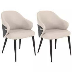 Kit 2 Cadeiras de Jantar Estofada Milano Design Italiano
