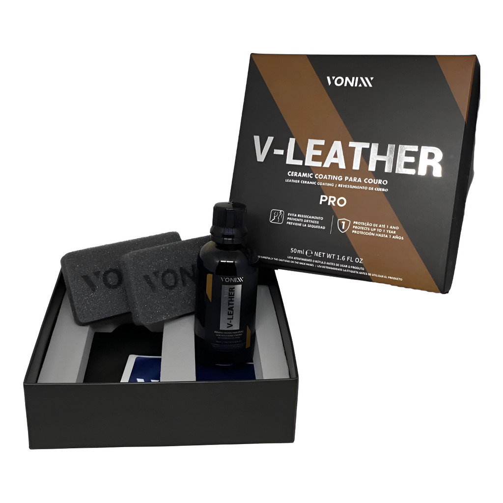 Ceramic Coating Para Couro V-leather Pro 50ml Vonixx em Oferta na Shopee