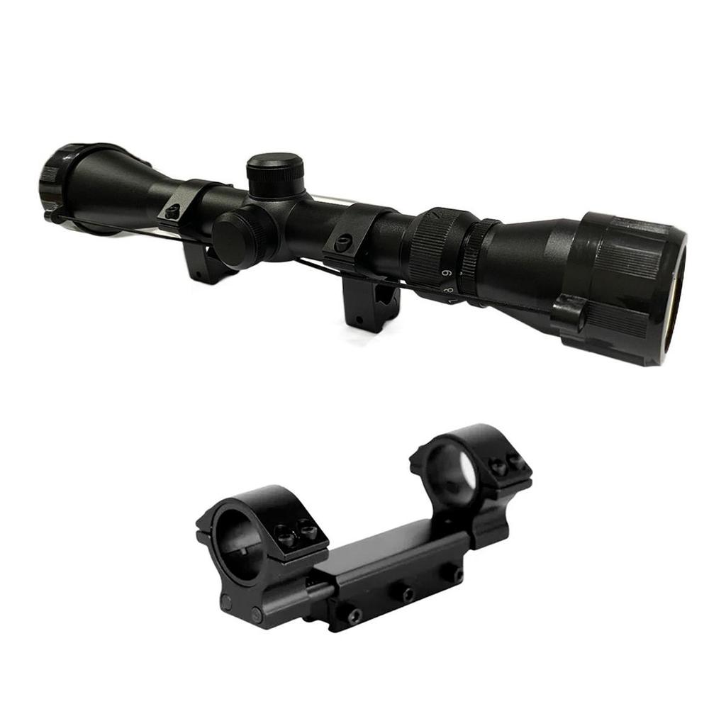 Luneta 3-9x40 Corpo em Alumínio + Mount Único 11mm + Alvo - Virtus