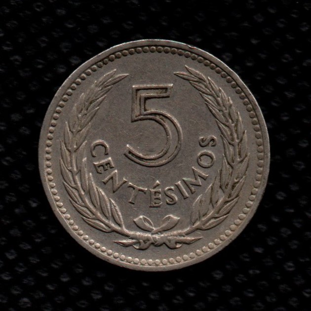 Moeda do Uruguai de 5 Centésimos SOB