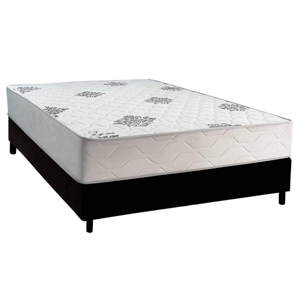 Cama Box Casal + Colchão Ortopédico Inovaflex Comfort Premium 138x188