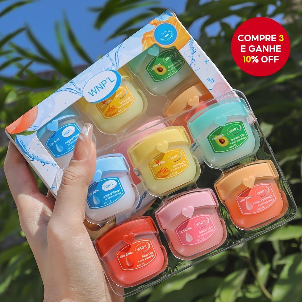 Conjunto De Batom Hidratante 6 Unidades WNP'L HD Cobertura Total