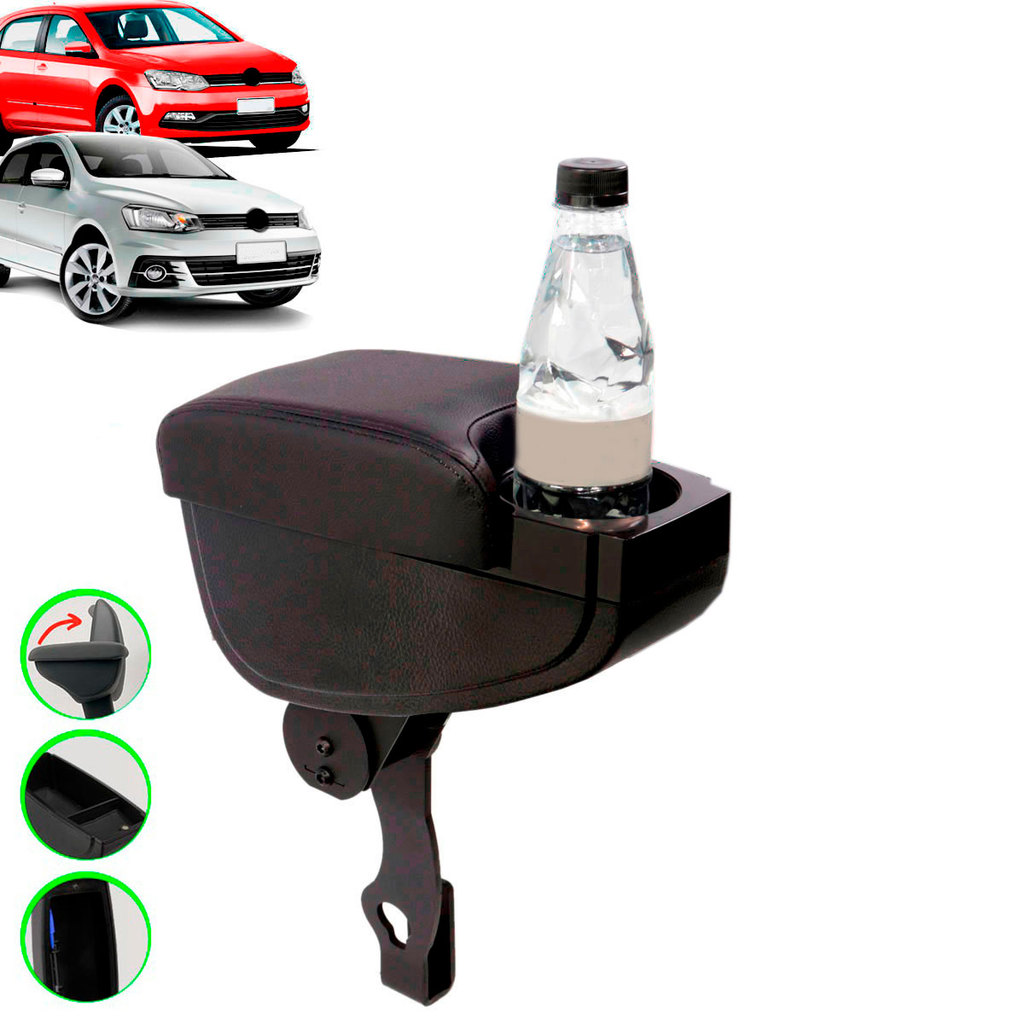 Apoio de Braço Encosto Gol/Parati/Voyage/G4/G5/G6/G7 Ano 2006 Até 2018 C/ Porta Copo em Oferta na Shopee