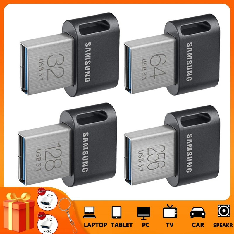 Super Mini Pen Driver 128GB, 256GB, 512GB, 1TB, 2TB USB3.1 Thumb Driver, with TYPE-C Adapter, Suitable for Mobile Phone