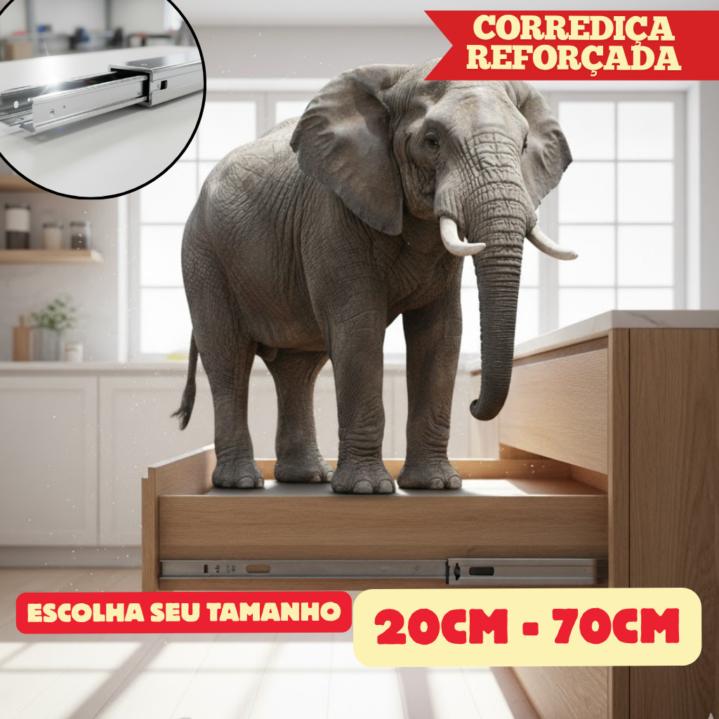 Corrediça Telescópica 20cm: Onde Comprar | BuscaProdutos